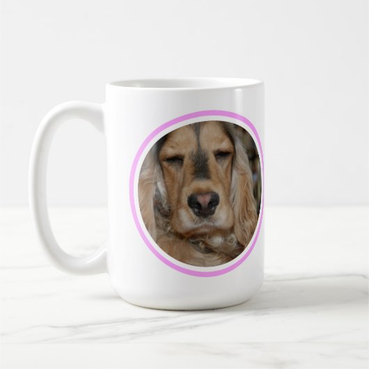 Engelse Cocker Spaniel minimal modern Koffiemok (Links)