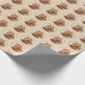 Engelse Cocker Spaniel Paining - Originele Dog Art Cadeaupapier (Hoek)