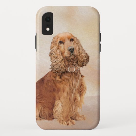 Engelse Cocker Spaniel Paining - Originele Dog Art Case-Mate iPhone Case (Achterkant)