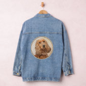 Engelse Cocker Spaniel Paining - Originele Dog Art Denim Jacket (Hangar)