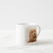 Engelse Cocker Spaniel Paining - Originele Dog Art Espresso Kop (Voorkant rechts)