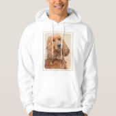 Engelse Cocker Spaniel Paining - Originele Dog Art Hoodie (Voorkant)