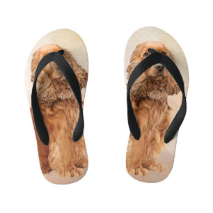 Engelse Cocker Spaniel Paining - Originele Dog Art Kinder Teenslippers