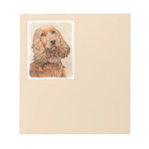 Engelse Cocker Spaniel Paining - Originele Dog Art Notitieblok