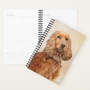 Engelse Cocker Spaniel Paining - Originele Dog Art Planner