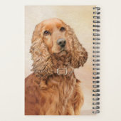Engelse Cocker Spaniel Paining - Originele Dog Art Planner (Achterkant)