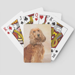 Engelse Cocker Spaniel Paining - Originele Dog Art Pokerkaarten