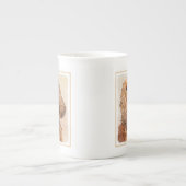 Engelse Cocker Spaniel Paining - Originele Dog Art Porselein Kop (Voorkant)