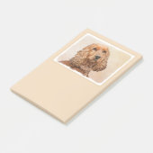 Engelse Cocker Spaniel Paining - Originele Dog Art Post-it® Notes (Schuin)