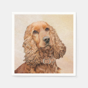 Engelse Cocker Spaniel Paining - Originele Dog Art Servet