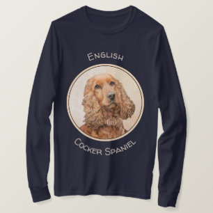 Engelse Cocker Spaniel Paining - Originele Dog Art T-shirt