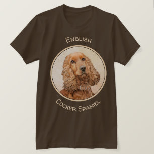 Engelse Cocker Spaniel Paining - Originele Dog Art T-shirt