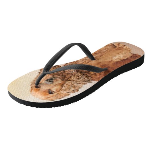Engelse Cocker Spaniel Paining - Originele Dog Art Teenslippers (Schuin)