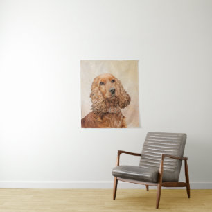 Engelse Cocker Spaniel Paining - Originele Dog Art Wandkleed