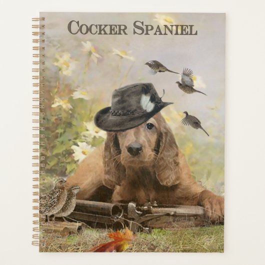 Engelse Cocker Spaniel Planner (Voorkant)