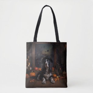 Engelse Cocker Spaniel Pompoenen Halloween Griezel Draagtas