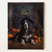 Engelse Cocker Spaniel Pompoenen Halloween Griezel Planner (Achterkant)