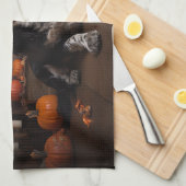 Engelse Cocker Spaniel Pompoenen Halloween Scary Theedoek (Quarter Fold)