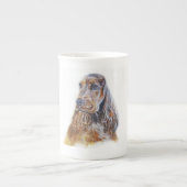 Engelse Cocker Spaniel Porselein Kop (Voorkant)