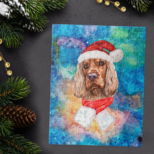Engelse Cocker Spaniel Ras Hond Kerstmis Legpuzzel