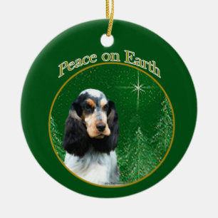 Engelse Cocker Spaniel (roan) Vrede Keramisch Ornament