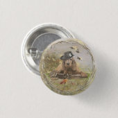 Engelse Cocker Spaniel Ronde Button 3,2 Cm (Voorkant /achterkant)