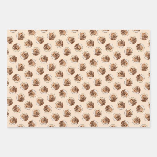 Engelse Cocker Spaniel Schilderen Originele Hond K Inpakpapier Vel (Voorkant)