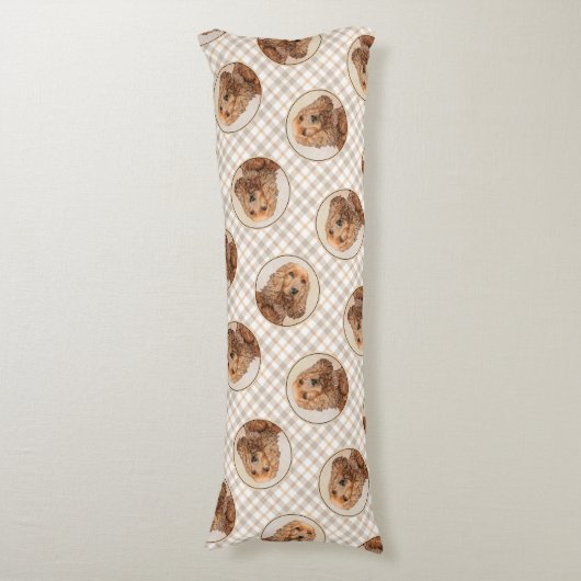 Engelse Cocker Spaniel Schilderen Originele Hond K Lichaamskussen (Voorkant Verticaal)