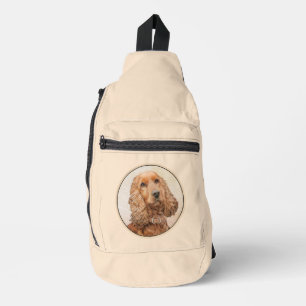 Engelse Cocker Spaniel Schilderen Originele Hond K Sling Bag