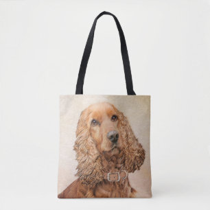 Engelse Cocker Spaniel Schilderij - Originele Hond Draagtas