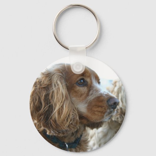 Engelse Cocker Spaniel Sleutelhanger (Voorkant)