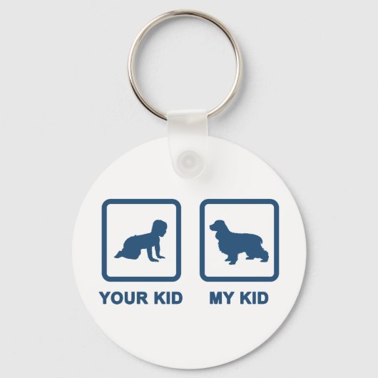 Engelse Cocker Spaniel Sleutelhanger (Voorkant)