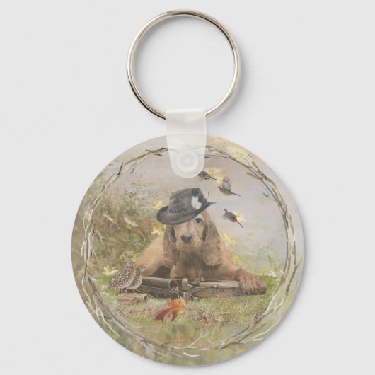 Engelse Cocker Spaniel Sleutelhanger (Voorkant)