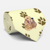 Engelse Cocker Spaniel Stropdas (Opgerold)