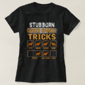 Engelse Cocker Spaniel Stubborn Dog Tricks T-shirt (Design voorkant)