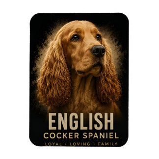 Engelse Cocker Spaniel Trouw Liefhebbende GezinsHo Magneet