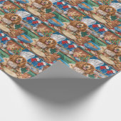 Engelse Cocker Spaniel Vakantie Bakken: Kerstmis Cadeaupapier (Hoek)