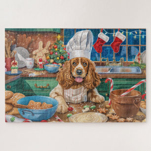 Engelse Cocker Spaniel Vakantiebakkerij: Kerstmis Legpuzzel