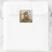 Engelse Cocker Spaniel Vierkante Sticker (Tas)