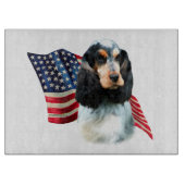 Engelse Cocker Spaniel Vlag Snijplank (Voorkant)