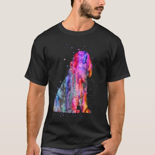 Engelse Cocker Spaniel, waterverf Cocker Spaniel, T-shirt (Voorkant)