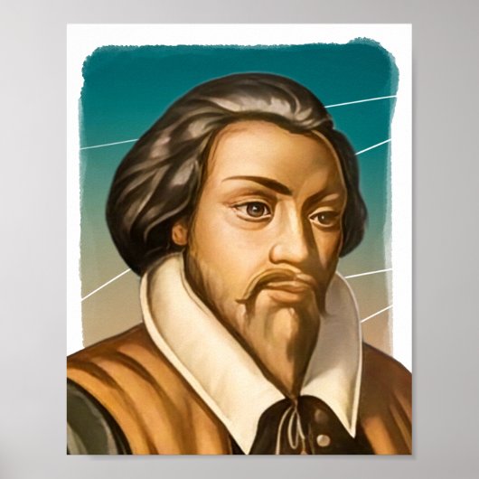 Engelse componist William Byrd illustratie Poster (Voorkant)