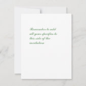 Engelse Cottage Garden Invitation Kaart (Achterkant)