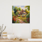 Engelse cottage poster (Keuken)