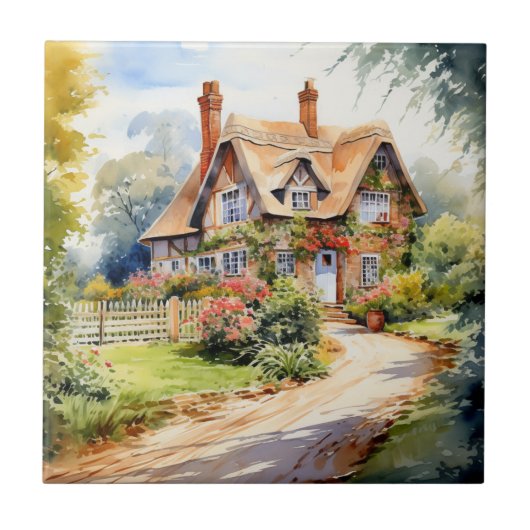 Engelse Cottage Tegeltje (Voorkant)