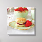 Engelse Cream Tea Wrapped Canvas (Voorkant)