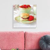 Engelse Cream Tea Wrapped Canvas (Insitu (Woonkamer))