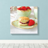 Engelse Cream Tea Wrapped Canvas (Insitu (Houten vloer))