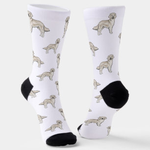 Engelse Crème Goud Retriever Mooie Hond Patroon Sokken