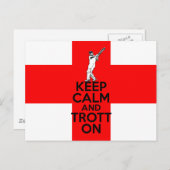 Engelse cricket briefkaart (Voorkant / Achterkant)